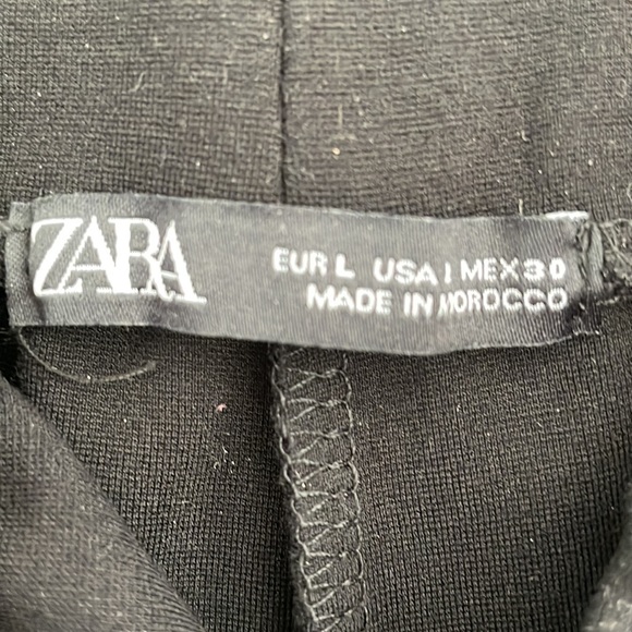NWOT Zara black leggings size L - Picture 5 of 5